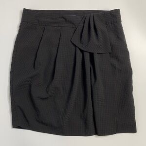 Gap Black Seersucker Wrap Skirt Size 6